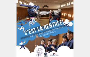 C'est la rentrée! En route pour la nouvelle saison!