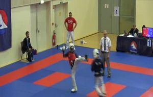 championnat de France minimes. Combat pieds-poings Romani